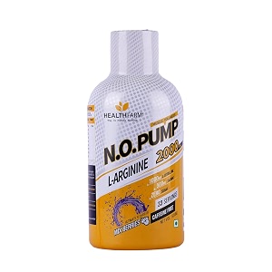 healthfarm nitric oxide liquid supplement with l arginine amp l citrulline for muscle growth pumps vascularity amp energy -30 servings450ml mix berries