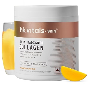 hk vitals skin radiance marine collagen supplement powder mango 200g
