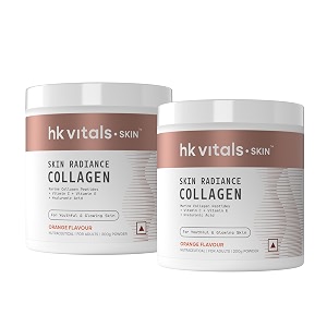 hk vitals skin radiance marine collagen supplement powder orange 2 x 200g