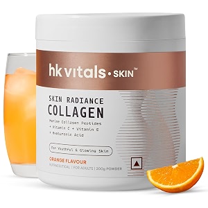 hk vitals skin radiance marine collagen supplement powder orange 200g