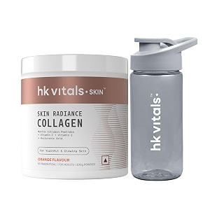 hk vitals skin radiance marine collagen supplement orange 200g  sipper