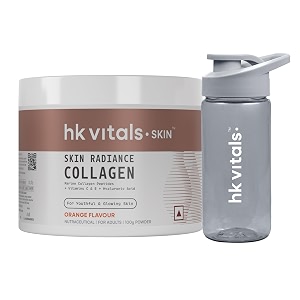 hk vitals skin radiance marine collagen orange 100g  sipper