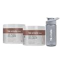 hk vitals Skin Radiance Marine Collagen Supplement, 2 x 100g + Sipper