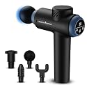 Healthsense Percussion Gun Massager machine for Full Body Pain Relief of Neck, Shoulder, Back, Arm &amp; Foot for Men &amp; Women | 3200 RPM Premium Deep Tissue Massage Gun with LCD Touch Screen | 4 Removable Heads | 30 Speed