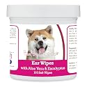 Healthy Breeds Akita Ear Cleaning Wipes with Aloe &amp; Eucalyptus for Dogs 100 Count