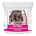 Healthy Breeds American Water Spaniel Ear Cleaning Wipes with Aloe &amp; Eucalyptus for Dogs 100 Count