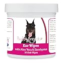 Healthy Breeds Beauceron Ear Cleaning Wipes with Aloe &amp; Eucalyptus for Dogs 100 Count