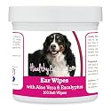 Healthy Breeds Bernese Mountain Dog Ear Cleaning Wipes with Aloe &amp; Eucalyptus for Dogs 100 Count