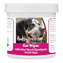 Healthy Breeds Bluetick Coonhound Ear Cleaning Wipes with Aloe &amp; Eucalyptus for Dogs 100 Count