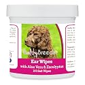 Healthy Breeds Boykin Spaniel Ear Cleaning Wipes with Aloe &amp; Eucalyptus for Dogs 100 Count