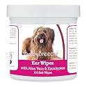 Healthy Breeds Briard Ear Cleaning Wipes with Aloe &amp; Eucalyptus for Dogs 100 Count