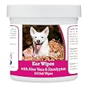 Healthy Breeds Canaan Dog Ear Cleaning Wipes with Aloe & Eucalyptus for Dogs 100 Count