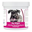 Healthy Breeds Cesky Terrier Ear Cleaning Wipes with Aloe &amp; Eucalyptus for Dogs 100 Count