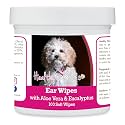 Healthy Breeds Cockapoo Ear Cleaning Wipes with Aloe &amp; Eucalyptus for Dogs 100 Count