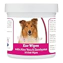 Healthy Breeds Collie Ear Cleaning Wipes with Aloe & Eucalyptus for Dogs 100 Count
