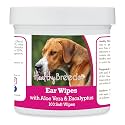 Healthy Breeds English Foxhound Ear Cleaning Wipes with Aloe &amp; Eucalyptus for Dogs 100 Count