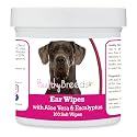 Healthy Breeds Great Dane, Blue, Ear Cleaning Wipes with Aloe &amp; Eucalyptus for Dogs 100 Count