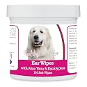 Healthy Breeds Great Pyrenees Ear Cleaning Wipes with Aloe &amp; Eucalyptus for Dogs 100 Count