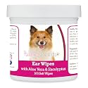 Healthy Breeds Icelandic Sheepdog Ear Cleaning Wipes with Aloe &amp; Eucalyptus for Dogs 100 Count