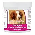 Healthy Breeds Irish Red and White Setter Ear Cleaning Wipes with Aloe &amp; Eucalyptus for Dogs 100 Count
