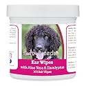 Healthy Breeds Irish Water Spaniel Ear Cleaning Wipes with Aloe &amp; Eucalyptus for Dogs 100 Count