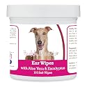Healthy Breeds Italian Greyhound Ear Cleaning Wipes with Aloe &amp; Eucalyptus for Dogs 100 Count