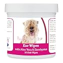 Healthy Breeds Lakeland Terrier Ear Cleaning Wipes with Aloe &amp; Eucalyptus for Dogs 100 Count
