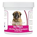 Healthy Breeds Leonberger Ear Cleaning Wipes with Aloe &amp; Eucalyptus for Dogs 100 Count