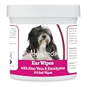 Healthy Breeds Lhasa Apso Ear Cleaning Wipes with Aloe &amp; Eucalyptus for Dogs 100 Count