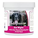 Healthy Breeds Mastador Ear Cleaning Wipes with Aloe &amp; Eucalyptus for Dogs 100 Count