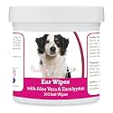 Healthy Breeds Miniature American Shepherd Ear Cleaning Wipes with Aloe &amp; Eucalyptus for Dogs 100 Count