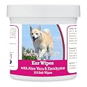 Healthy Breeds Norwegian Buhund Ear Cleaning Wipes with Aloe &amp; Eucalyptus for Dogs 100 Count