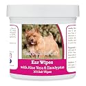Healthy Breeds Norwich Terrier Ear Cleaning Wipes with Aloe &amp; Eucalyptus for Dogs 100 Count