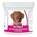 Healthy Breeds Nova Scotia Duck Tolling Retriever Ear Cleaning Wipes with Aloe &amp; Eucalyptus for Dogs 100 Count