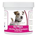 Healthy Breeds Parson Russell Terrier Ear Cleaning Wipes with Aloe &amp; Eucalyptus for Dogs 100 Count