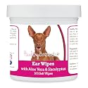Healthy Breeds Pharaoh Hound Ear Cleaning Wipes with Aloe &amp; Eucalyptus for Dogs 100 Count