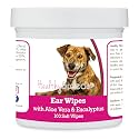 Healthy Breeds Plott Ear Cleaning Wipes with Aloe &amp; Eucalyptus for Dogs 100 Count