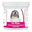Healthy Breeds Polish Lowland Sheepdog Ear Cleaning Wipes with Aloe &amp; Eucalyptus for Dogs 100 Count