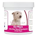 Healthy Breeds Portuguese Podengo Pequeno Ear Cleaning Wipes with Aloe &amp; Eucalyptus for Dogs 100 Count