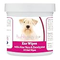 Healthy Breeds Sealyham Terrier Ear Cleaning Wipes with Aloe &amp; Eucalyptus for Dogs 100 Count