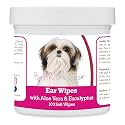 Healthy Breeds Shih Tzu Ear Cleaning Wipes with Aloe &amp; Eucalyptus for Dogs 100 Count