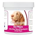 Healthy Breeds Spinoni Italiani Ear Cleaning Wipes with Aloe &amp; Eucalyptus for Dogs 100 Count