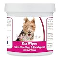 Healthy Breeds Wire Fox Terrier Ear Cleaning Wipes with Aloe &amp; Eucalyptus for Dogs 100 Count