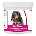 Healthy Breeds Wirehaired Pointing Griffon Ear Cleaning Wipes with Aloe &amp; Eucalyptus for Dogs 100 Count