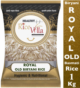 healthy rice villa royal old biryani rice basmati rice long grain steam 1 kg