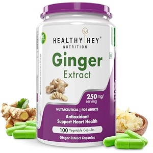 healthyhey nutrition ginger extract 5 gingerols -100 veg capsules