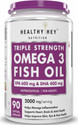HealthyHey Nutrition Triple Strength Fish Oil Omega