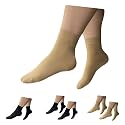 HealthyNees Closed Toe 15-20 mmHg Compression Foot Circulation Wide Ankle Sleeve (Beige, 2X-Large)