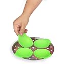 Premium Healux Silicone Idli I Idly Maker - 8Pcs - Pack of 3 I Idli Liners Original, Green | Non -Stick | Perfect round shaped Idlis I Food Grade Silicone | BPA Free | Minimum Wastage of Batter | No greasing | Oven, Microwave