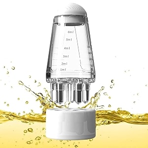 hearch hair oil applicator comb smooth root comb for scalp oil anti hair loss lotion dispenser anti-leak 10ml scale control salon care oilygreasy hair transparent pack of 2